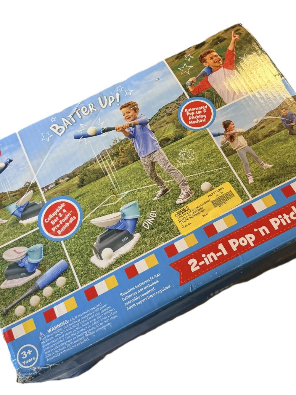 Baseball Little Tikes 2 in 1 Pop n Pitch Trainer 3+ years Sports toy boys/girls